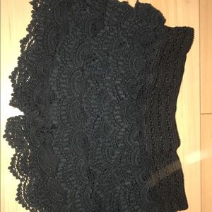 Black lace flowy shorts